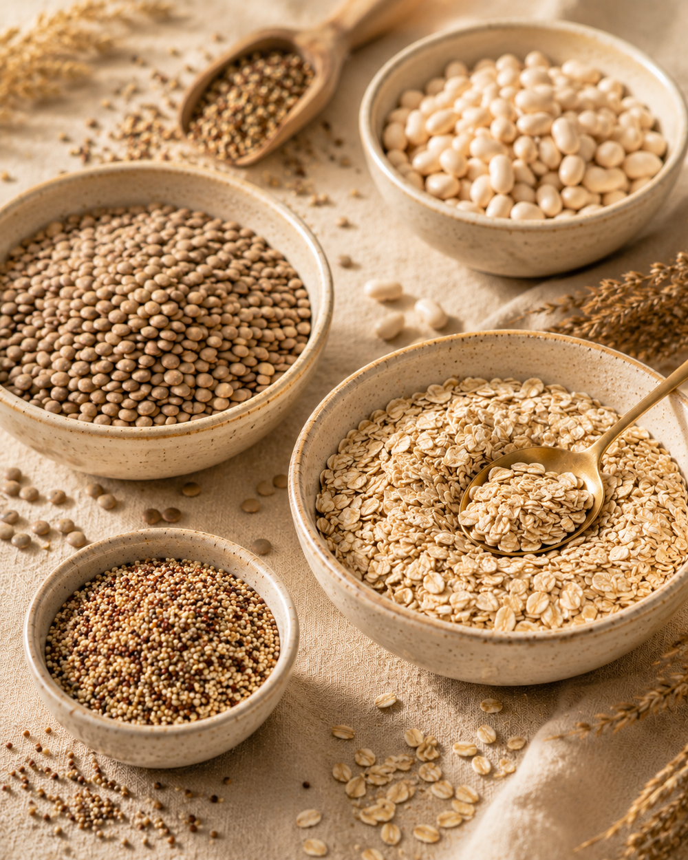 Whole Grains, Legumes & Fiber